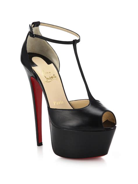 christian louboutin open toe platform